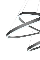 Люстра Orblaze 3 rings 800 black в интернет-магазине