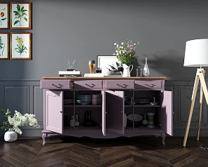 красивый Комод "Leontina lavanda" с ящиками и дверками арт ST9345L в интернет-магазине