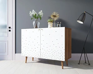Комод "Berber" две дверки 15 принт арт BB04/Print_15 в интерьере
