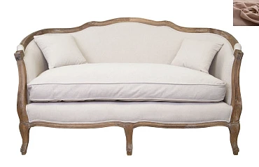 Классический двухместный диван Darcy 2 ампир в интерьере