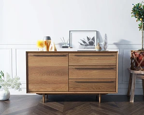 фото Комод "Bruni" с ящиками и дверкой арт BR-02 в интерьере