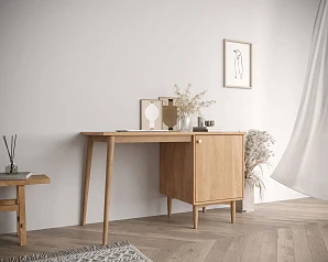 Стол рабочий Bubble Solid с правой тумбой арт BBL08S на заказ