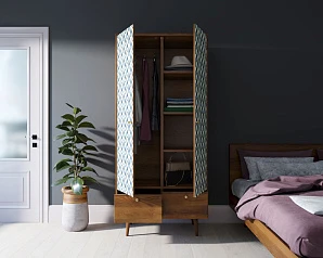 фото Шкаф двухстворчатый "Berber" принт 13 арт BB16/Print_13