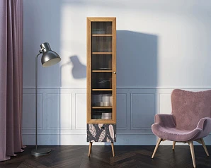 купить Буфет "Berber" одностворчатый с ящиком принт 40 арт BB48/Print_40 в интернет-магазине