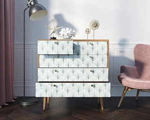 фото Комод "Berber" пять ящиков 38 принт арт BB36/Print_38