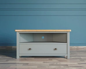 красивые Комод под TV "Jules Verne" угловой серый арт JV24ETGG на заказ