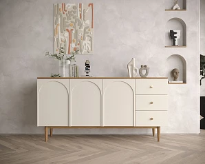 красивые Комод с тремя дверками и ящиками "Arka" AR02