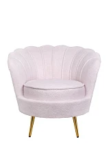 купить красивое Низкое кресло ракушка Pearl Pink Boucle