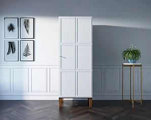 стильный Шкаф "Andersen" одностворчатый арт AN01WH на заказ