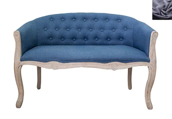 Диван французский стиль Kandy Double Blue цвет серый на заказ