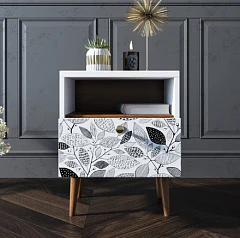 заказать стильные Тумбочка "Berber" с одним ящиком 9 принт арт BB06/Print_09, разноцветная