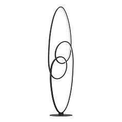 купить 901015 Светодиодный торшер GIANELLA, 38W(LED), алюминий, сталь, черный/пластик, белый, 3000K, 4400lm в интернет-магазине