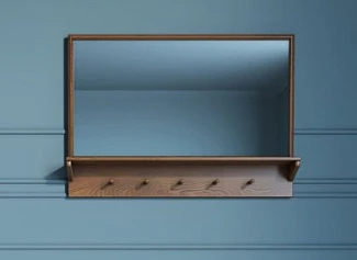 Зеркало "Bruni" с полочкой арт BR33 на заказ
