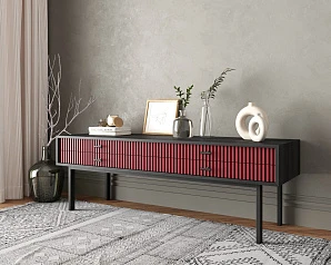 заказать стильные Консоль с двумя ящиками "Emerson" арт EM23/red/L