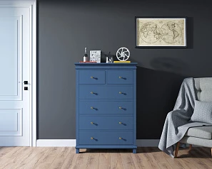 Комод "Jules Verne" высокий арт JV35ETGB в интерьере