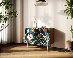 заказать Комод "Berber" три ящика и дверка арт BB34/Print_54 в интернет-магазине