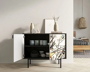 купить стильный Комод с двумя дверками "Emerson" by Kandisky арт EM02/Print_01