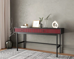 купить стильные Консоль с двумя ящиками "Emerson" арт EM22/red/L в интернет-магазине