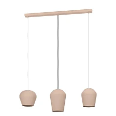 красивые 900143 Подвесной потолочный светильник CAMBAITO, 3x40W, E27, L895, B195, H1100, сталь, песочный в интернет-магазине