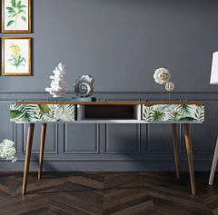 Стол рабочий "Berber" принт 4 арт BB18/Print_04 в интерьере