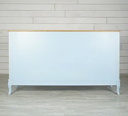 купить стильные Голубой комод Leontina с дверками и ящиками арт ST9351B в интернет-магазине