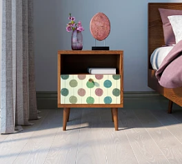 заказать Тумбочка "Berber" с одним ящиком 24 принт арт BB06/Print_24, разноцветная