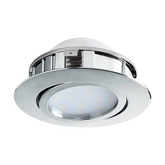 купить 95848 Светодиодный встраиваемый светильник PINEDA регулир., 1х6W(LED), ?84, пластик, хром