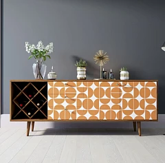 купить красивые Комод "Berber" удлиненный с бутылочницей 14 принт арт BB15/Print_14