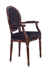 Мягкий стул с подлокотниками Delo Kora Arm Black на заказ в интернет-магазине