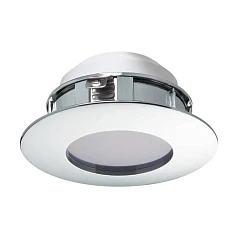 купить красивые 95818 Светодиодный встраиваемый светильник PINEDA, 1х4,9W(LED), ?78, IP44, пластик, хром в интернет-магазине