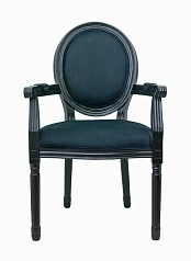 заказать Мягкий стул с подлокотниками Volker Arm Black