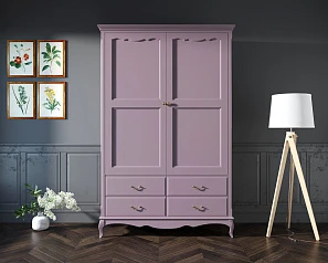 купить стильный Шкаф "Leontina Lavanda" двустворчатый с ящиками арт ST9327KR2L