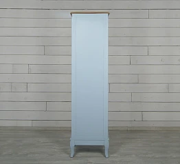 стильный Шкаф "Leontina Blue" для посуды узкий/низкий арт ST9319B