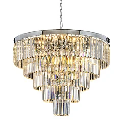 стильные Люстра Odeon 5 Rings Chrome