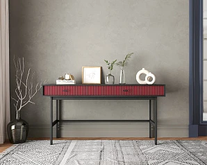 купить стильные Консоль с двумя ящиками "Emerson" арт EM22/red/L в интернет-магазине