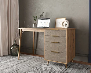 стильные Стол рабочий "Line" одной тумбой R23/beige
