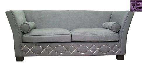 фото Трехместный диван арт-деко Volte Grey фиолетовый цвет