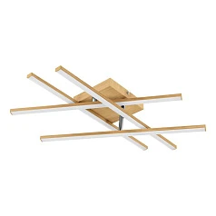 901104 Светодиодный потолочный светильник LASANA 4, 20,5W(LED), сталь, алюминий, светло-коричн/ пластик, белый, 3000K, 2500lm в интерьере