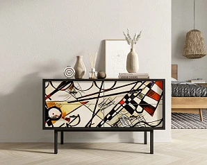 Комод с четырьмя ящиками "Emerson" by Kandinsky арт EM05/Print_01 в интернет-магазине