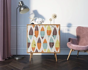 заказать стильные Комод "Berber" три ящика 48 принт арт BB40/Print_48
