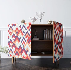 купить стильные Комод "Berber" две дверки 2 принт арт BB04/Print_02 в интернет-магазине