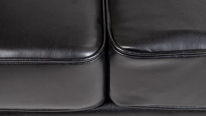 Кожаный диван лофт Karo V2 черный