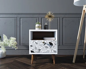 заказать стильные Тумбочка "Berber" с одним ящиком 9 принт арт BB06/Print_09, разноцветная