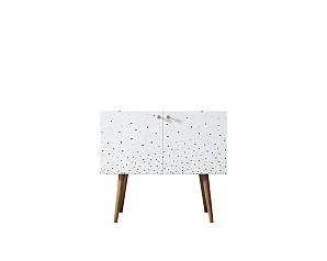 фото Комод на высоких ножках "Berber" малый принт 15 арт BB13/Print_15 в интерьере