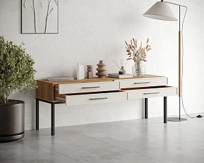 красивые Консоль с четыремя ящиками "Nicole" арт NEM23 на заказ