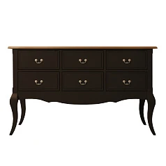 красивые Консоль "Leontina Black" 6 ящиков арт ST9358BLK на заказ