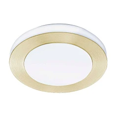 900369 Потолочный светильник LED CARPI, LED 3X2,7W, 1110lm, IP44, ?300, A75, сталь, матовая латунь, белый/пластик, белый в интернет-магазине