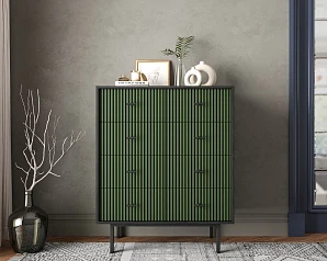 заказать Комод на восемь ящиков "Emerson" арт EM20/green/L