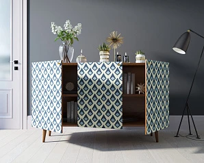 купить Комод "Berber" три дверки 13 принт арт BB01/Print_13 в интернет-магазине