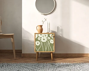 красивые Тумбочка "Berber" с дверкой 53 принт арт BB21/Print_53, разноцветная на заказ